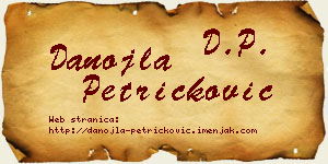 Danojla Petričković vizit kartica